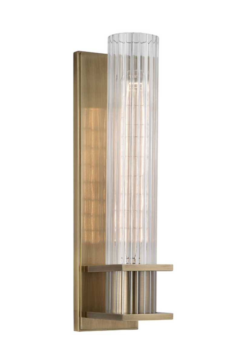 Vertical Ribbed Glass Wall Light | Andrew Martin Sperry | OROATRADE
