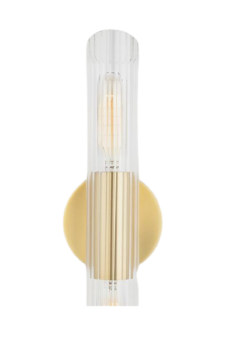 Glass Cylinder Gold Wall Light | Andrew Martin Cecily | Oroatrade.com