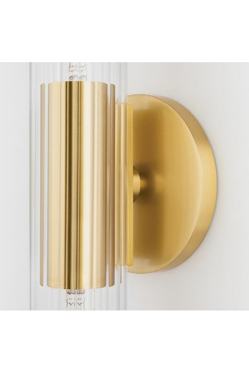 Glass Cylinder Gold Wall Light | Andrew Martin Cecily | Oroatrade.com