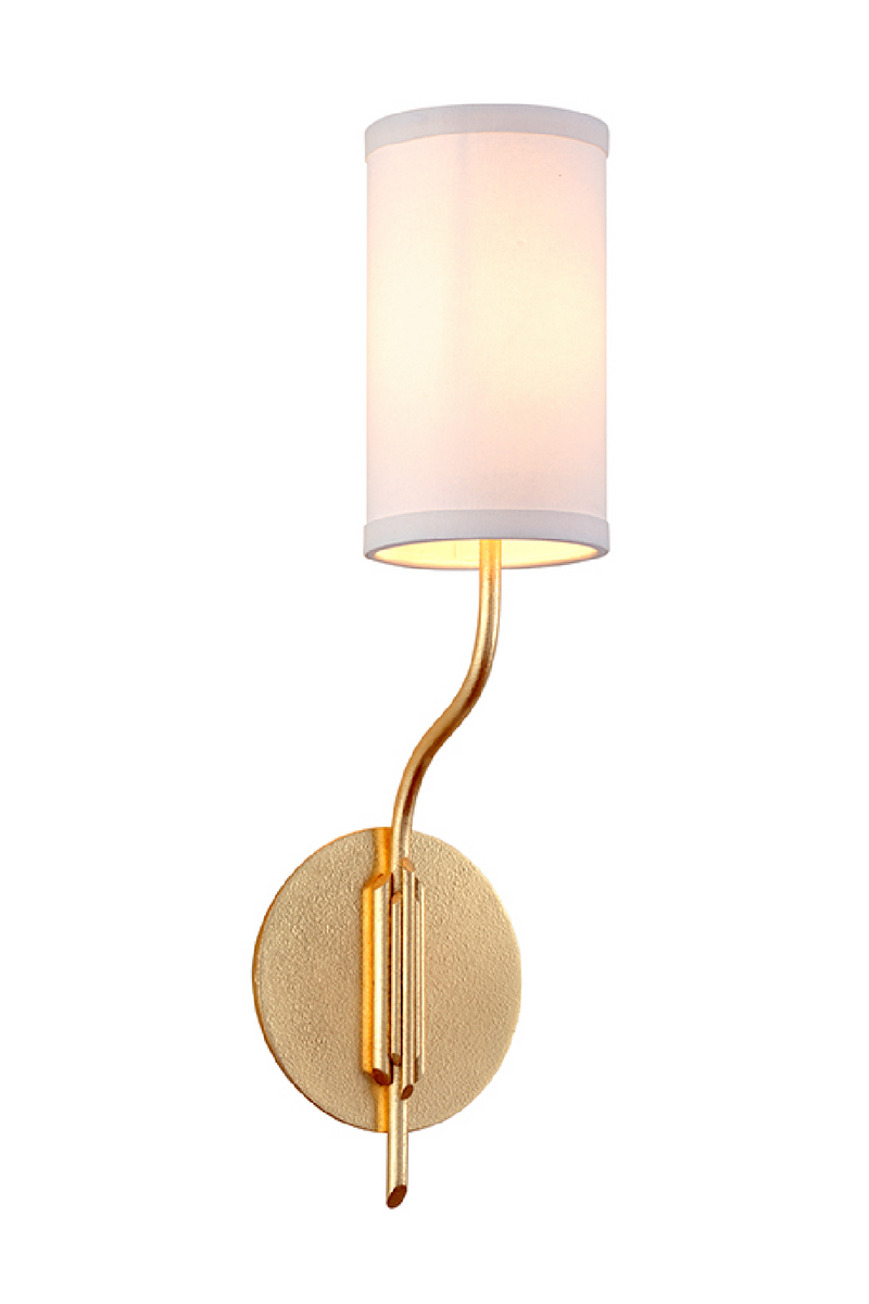 Golden Wall Light with Cylindrical Shade | Andrew Martin Juniper