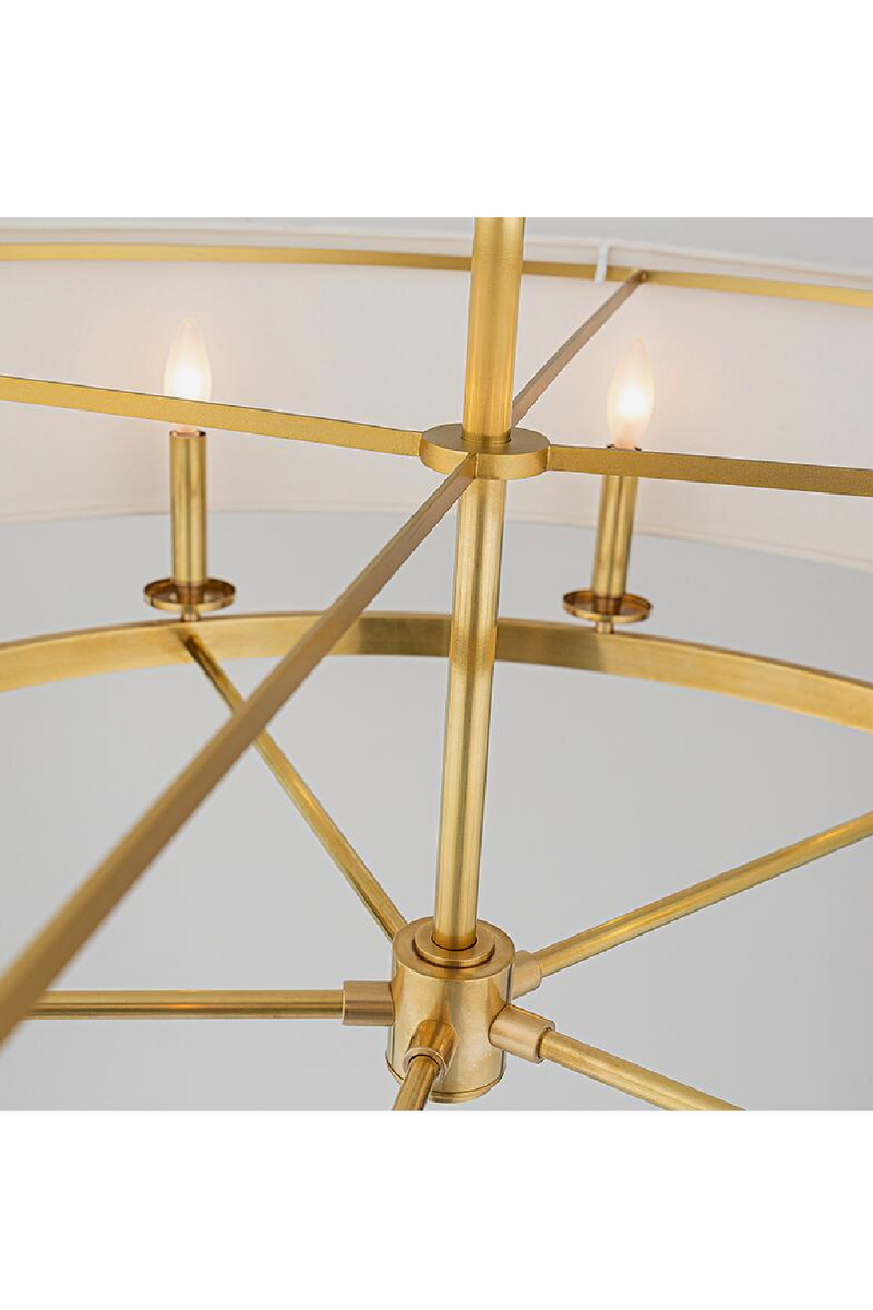 Linen Shade Oval Pendant Lamp | Andrew Martin Durham | Oroatrade.com