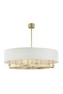 Linen Shade Oval Pendant Lamp | Andrew Martin Durham | Oroatrade.com