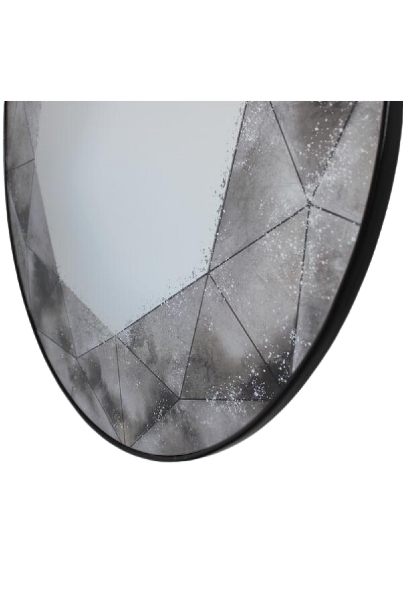 Geometric Edge Round Mirror | Andrew Martin Janis | Oroatrade.com