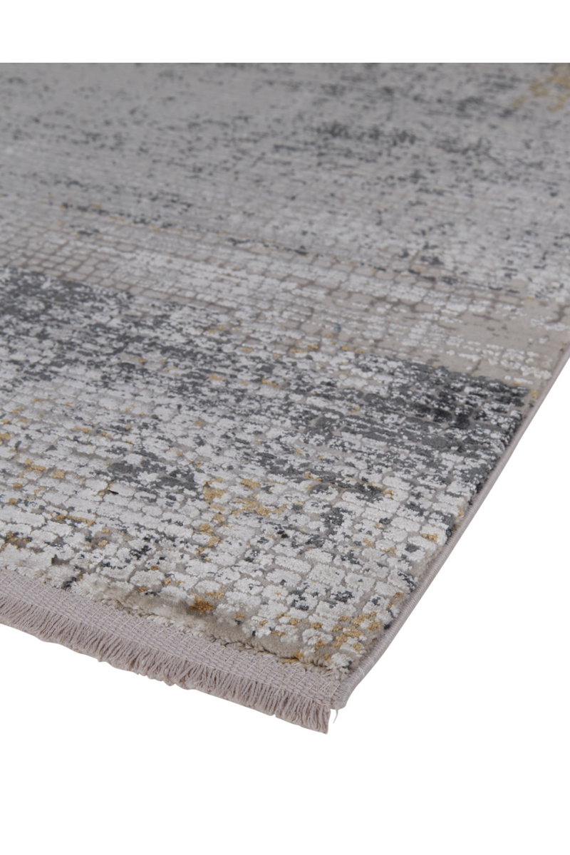 Charcoal and Yellow Flecked Rug M | Andrew Martin Yousef | OROATRADE