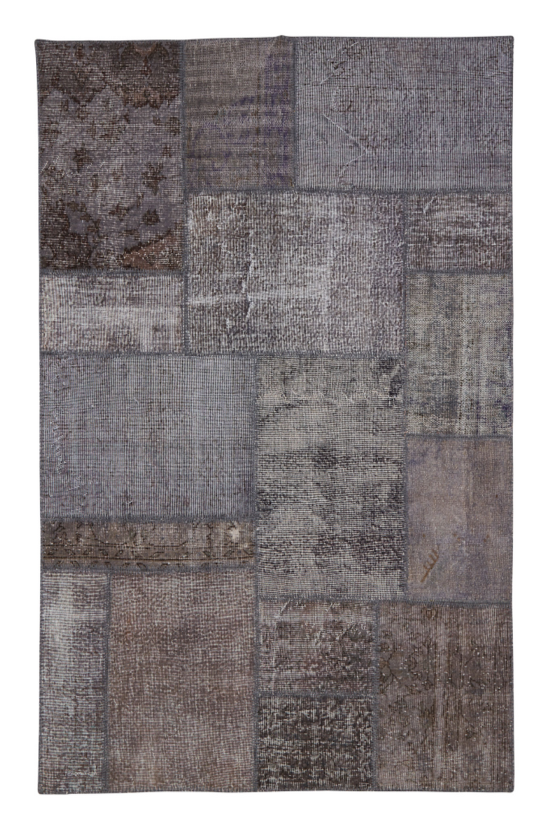 Mottled Blue Handwoven Patches Rug 5' x 7'5" | Andrew Martin Adel | Oroatrade.com