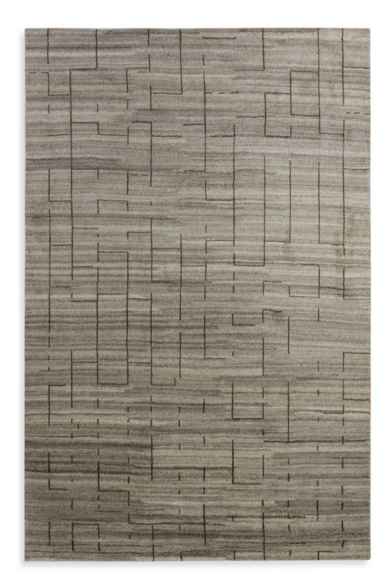 Dark Gray Wool Rug 8' x 10' | Andrew Martin Abohar | OROATRADE