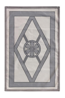 Geometric Handwoven Cotton Rug | Andrew Martin Grove | Oroatrade