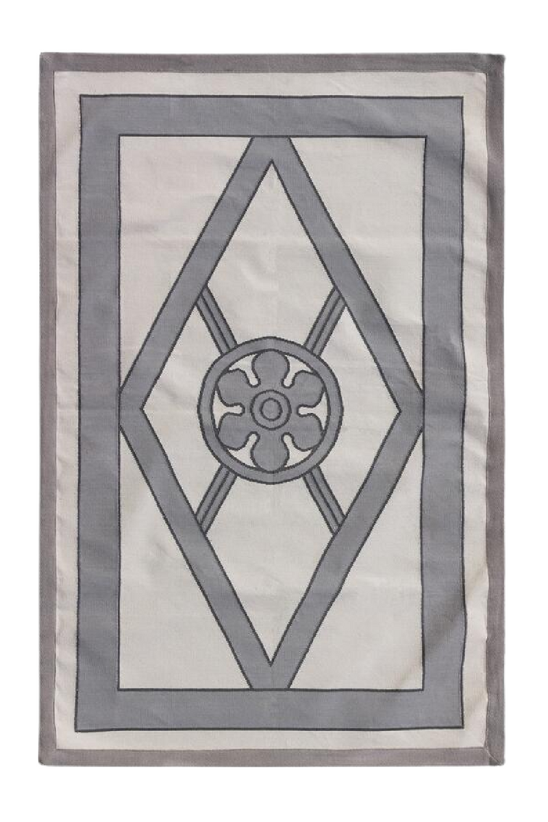 Geometric Handwoven Cotton Rug | Andrew Martin Grove | Oroatrade