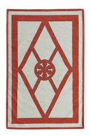 Geometric Handwoven Cotton Rug | Andrew Martin Grove | Oroatrade