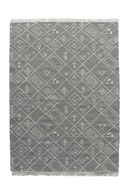Geometric Design Fringed Outdoor Rug | Andrew Martin | Oroatrade