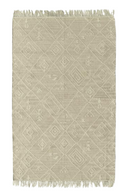 Geometric Design Fringed Outdoor Rug | Andrew Martin | Oroatrade