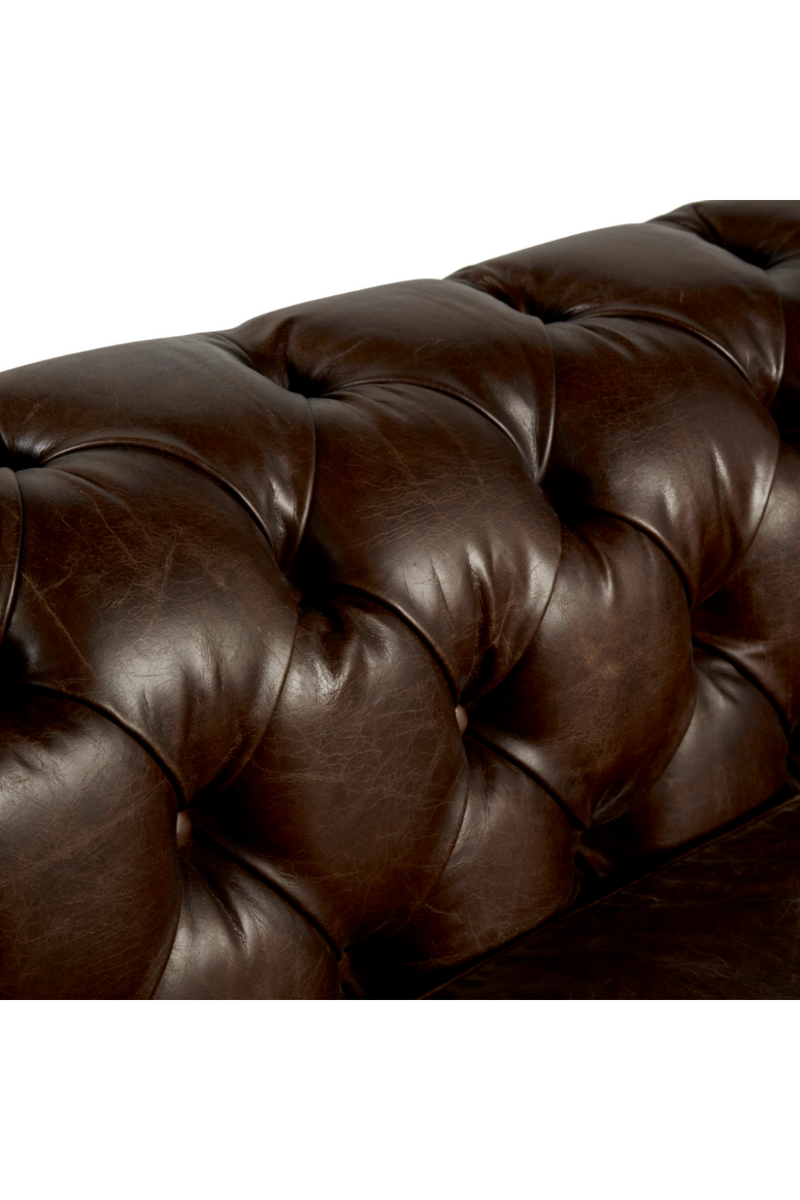 Dark Brown Leather Chesterfield Sofa | Andrew Martin Rebel | OROATRADE