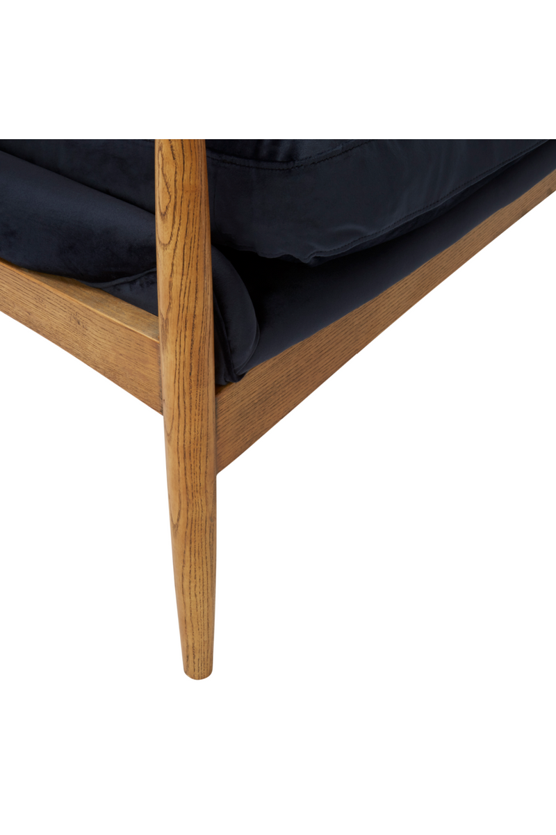 Blue Velvet Sofa in Wooden Frame | Andrew Martin Crispin | OROATRADE