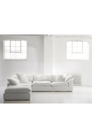 Chalk White Linen Sectional Sofa L | Andrew Martin Truman | OROATRADE