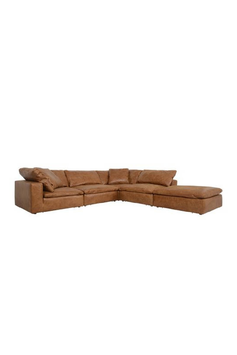 Camel Leather Sectional Sofa L | Andrew Martin Truman | Oroatrade.com