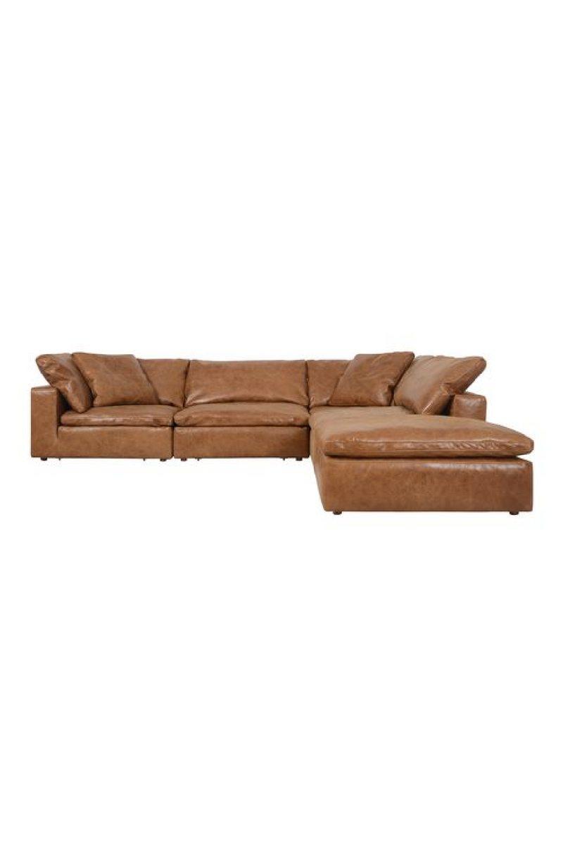 Camel Leather Sectional Sofa L | Andrew Martin Truman | Oroatrade.com