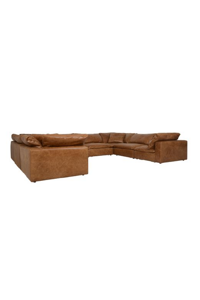 Camel Leather Sectional Sofa L | Andrew Martin Truman | Oroatrade.com