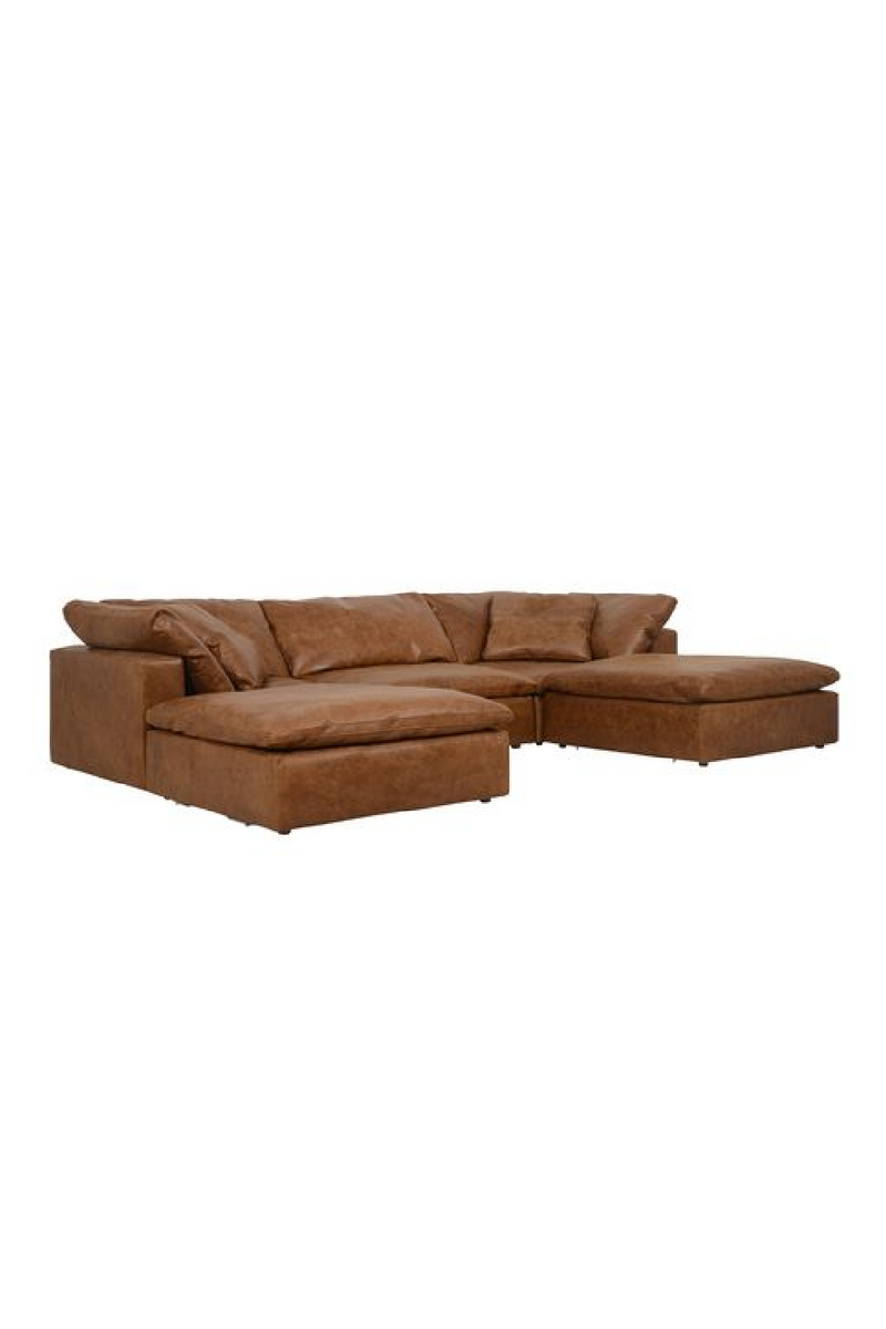 Camel Leather Sectional Sofa L | Andrew Martin Truman | Oroatrade.com