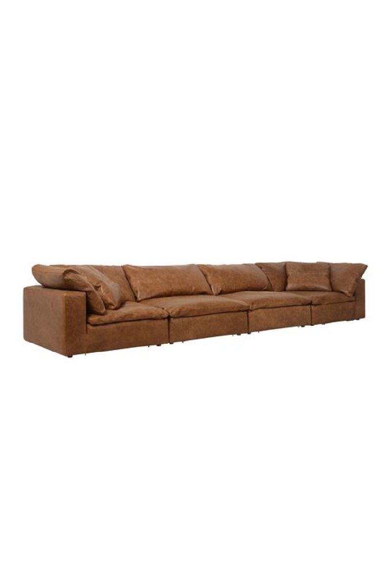 Camel Leather Sectional Sofa L | Andrew Martin Truman | Oroatrade.com