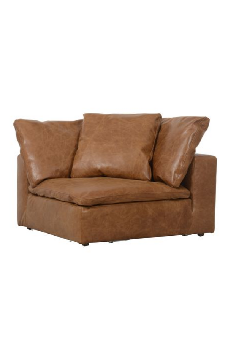 Camel Leather Sectional Sofa Jnr | Andrew Martin Truman | Oroatrade.com