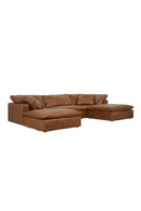 Camel Leather Sectional Sofa Jnr | Andrew Martin Truman | Oroatrade.com