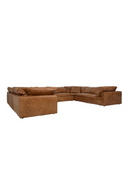 Camel Leather Sectional Sofa Jnr | Andrew Martin Truman | Oroatrade.com