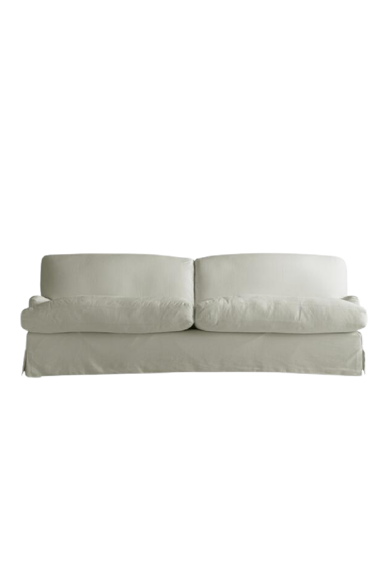 White Linen Curved Sofa | Andrew Martin Lady May | Oroatrade.com