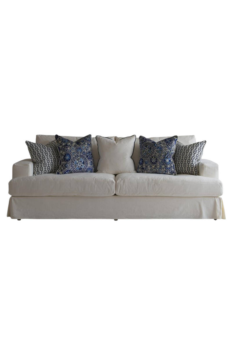 White Linen Classic Sofa | Andrew Martin Strand | Oroatrade.com