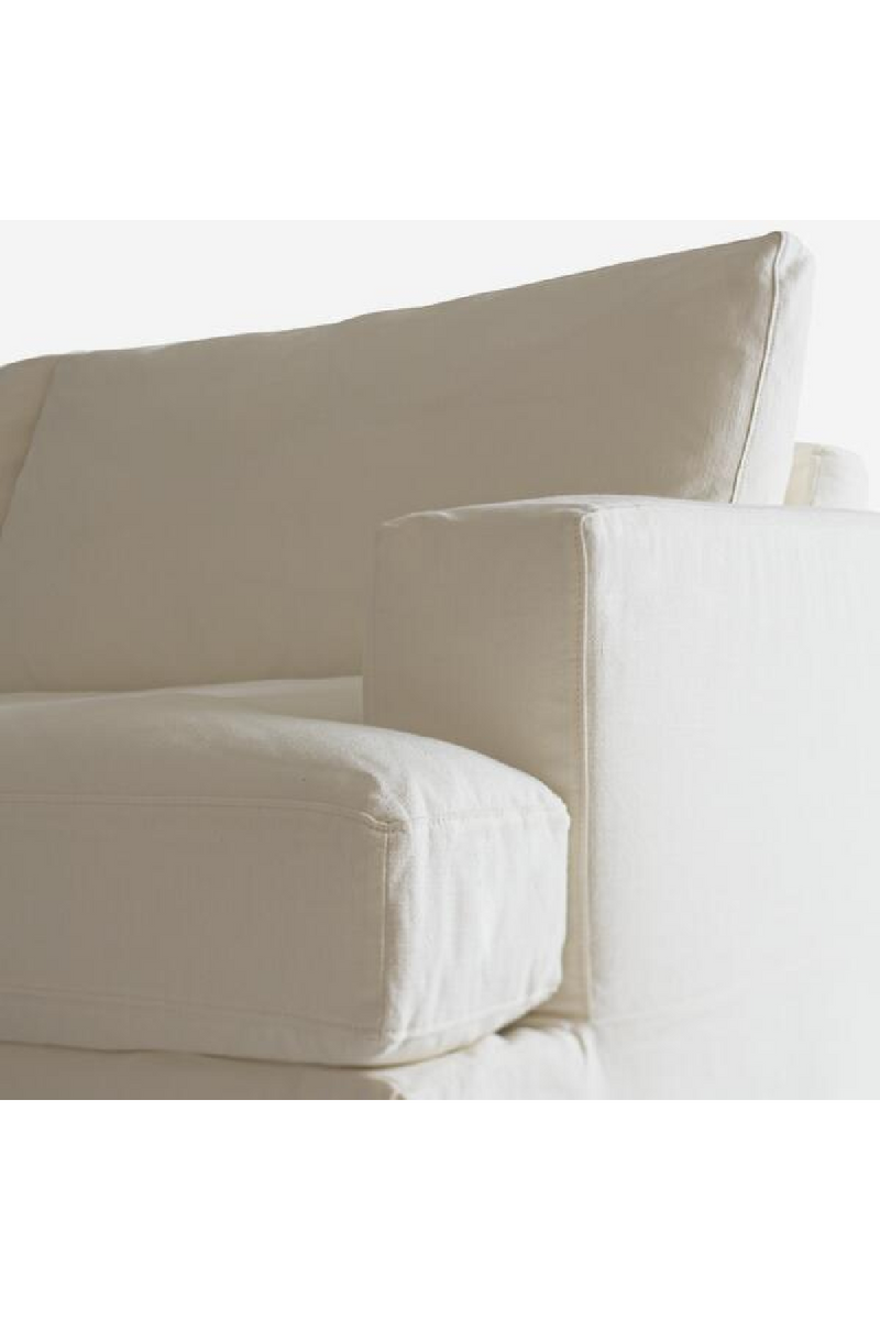 White Linen Classic Sofa | Andrew Martin Strand | Oroatrade.com