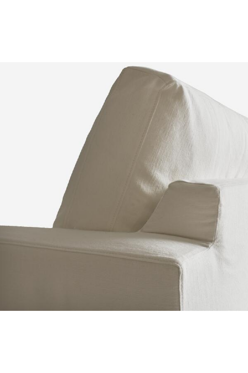 White Linen Classic Sofa | Andrew Martin Strand | Oroatrade.com