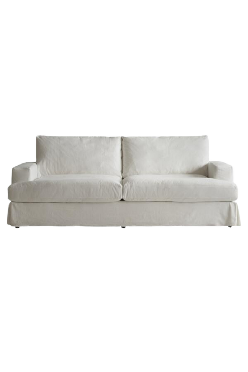 White Linen Classic Sofa | Andrew Martin Strand | Oroatrade.com