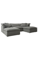 Gray Cotton Sectional Sofa L | Andrew Martin Truman | Oroa.es