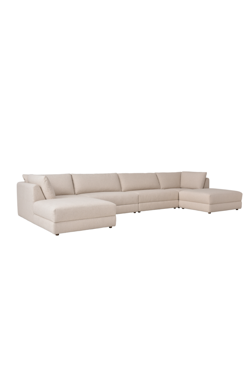 Neutral Linen Sectional Sofa | Andrew Martin Bundum