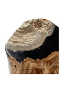Hand-Polished Petrified Wood Stool | Andrew Martin Log | OROATRADE