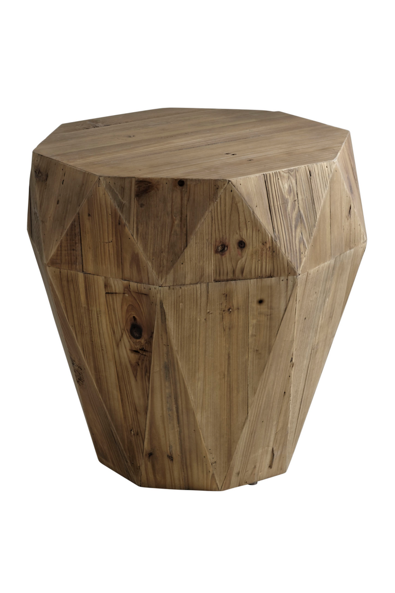 Fir Wood Geometric Stool | Andrew Martin Brancusi | OROATRADE