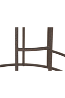 Black Wooden Top Circular Side Table | Andrew Martin Blackout | OROATRADE