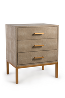 Cream Shagreen Side Chest | Andrew Martin Jasper | OROATRADE