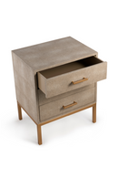 Cream Shagreen Side Chest | Andrew Martin Jasper | OROATRADE
