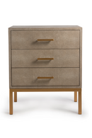 Cream Shagreen Side Chest | Andrew Martin Jasper | OROATRADE
