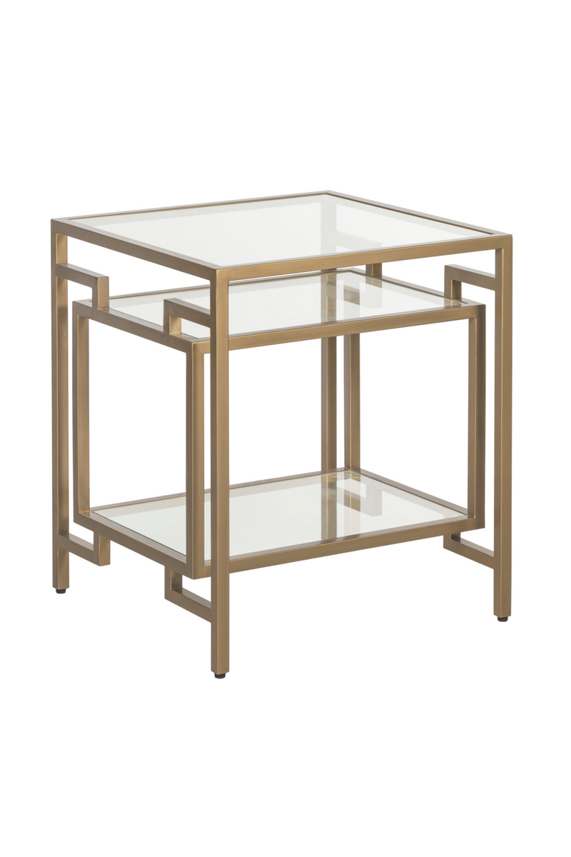 Glass in Golden Frame Side Table | Andrew Martin Architect | OROATRADE