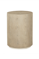 Ivory Shagreen Cylindrical Side Table L | Andrew Martin Braden | OROATRADE