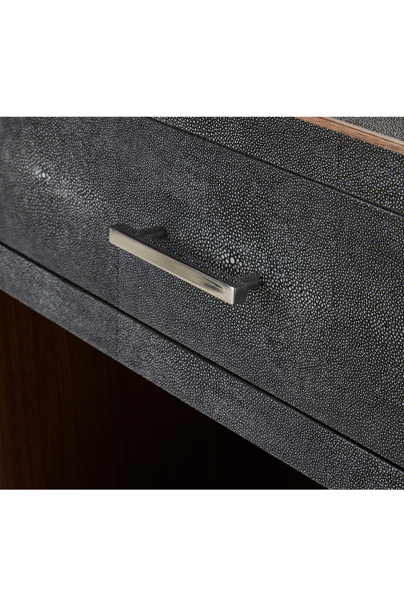 Gray Shagreen with Drawer Bedside Table | Andrew Martin Fitz | OROATRADE