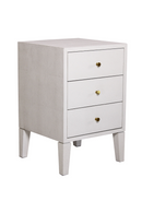 White Shagreen Bedside Table | Andrew Martin Georgia | OROATRADE