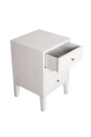 White Shagreen Bedside Table | Andrew Martin Georgia | OROATRADE