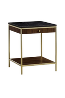 Black Marble Top Square Side Table S | Andrew Martin Chester | Oroatrade.com