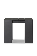 Gray Metal Outdoor Side Table | Andrew Martin Bora | Oroatrade