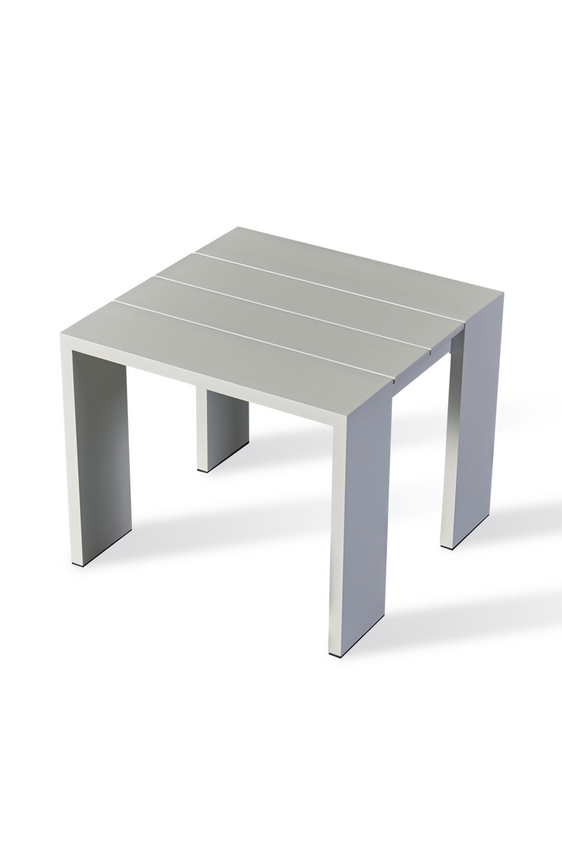 Slatted Wood Outdoor Side Table | Andrew Martin Harlyn | Oroatrade