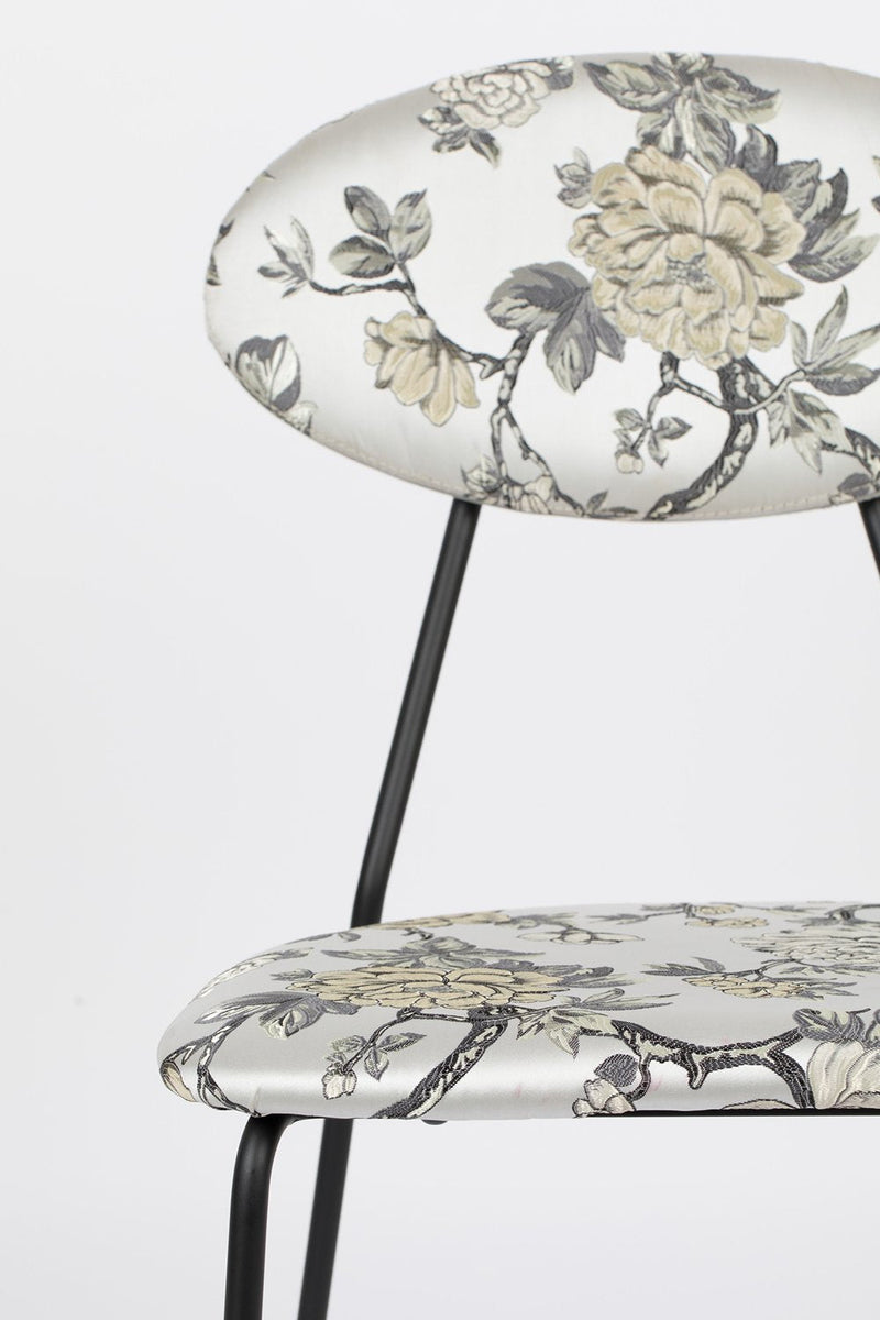 Flower Pattern Dining Chairs (2) | Bold Monkey Kiss The Froggy | OROA TRADE