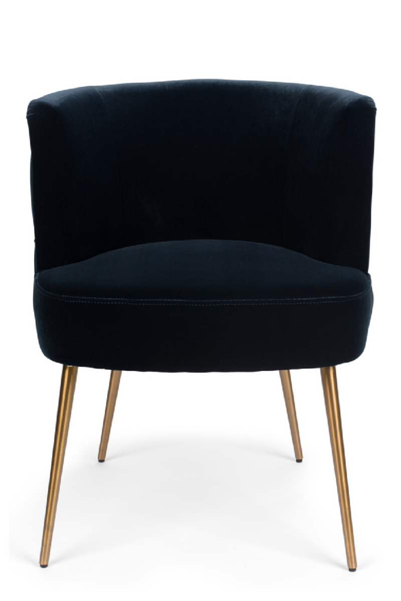 Dark Blue Barrel Dining Chair | Bold Monkey Such A Stud | OROA TRADE