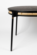 Rattan Boarder Dining Table | Bold Monkey Don't Stop The Webbing | Oroatrade.com